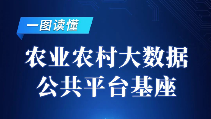 一图读懂 | 农业农村大数据公共平台基座