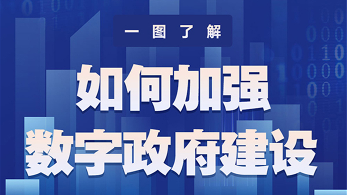 科普图解 | 一图了解如何加强数字政府建设