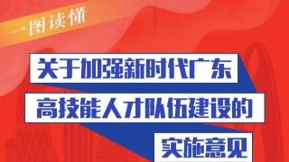 一图读懂《关于加强新时代广东高技能人才队伍建设的实施意见》