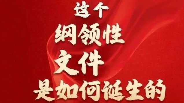 长图速览｜这个纲领性文件是如何诞生的