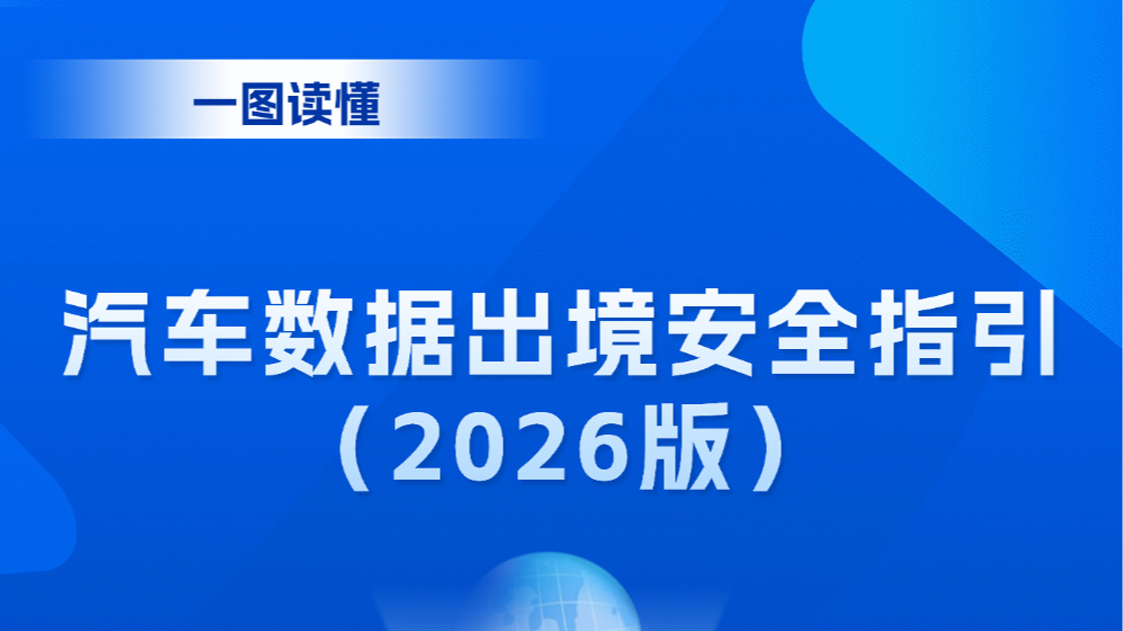 一图读懂《汽车数据出境安全指引（2026版）》