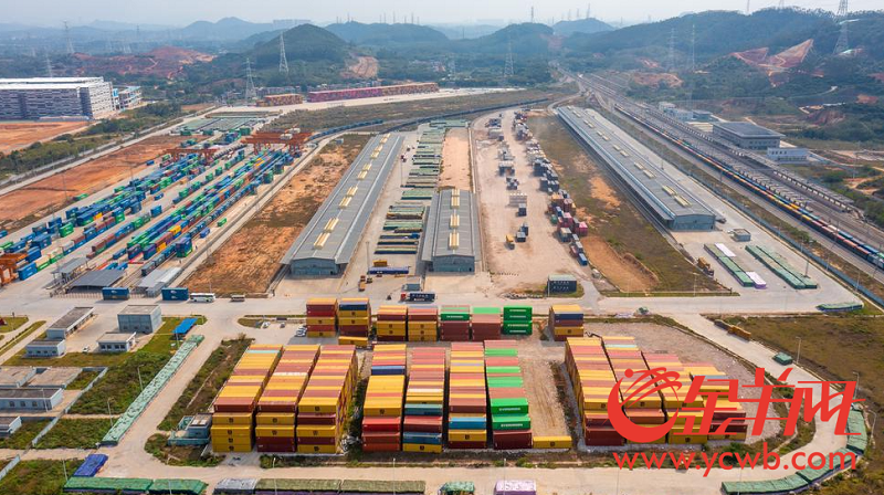2月19日,位于广州增城区的广州东部公铁联运枢纽