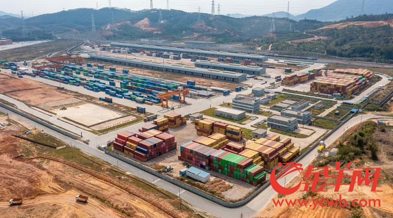 2月19日,位于广州增城区的广州东部公铁联运枢纽